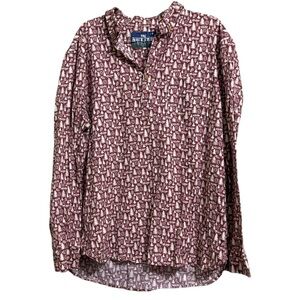 Chubbies The Nutter Button Long Sleeve Pullover Shirt, Outdoor Print,